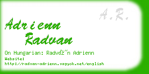 adrienn radvan business card